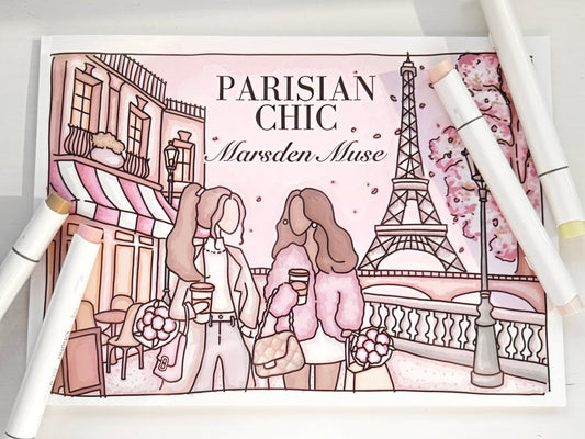 ‘Parisian Chic’ Colouring Book